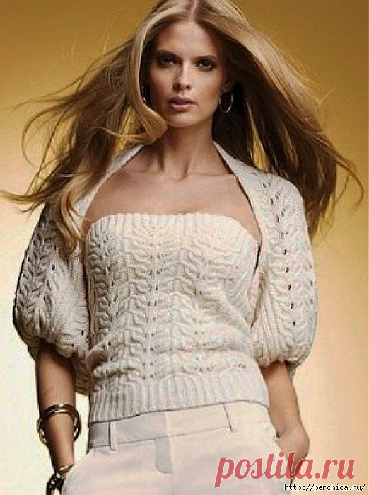 Женское болеро и топ.