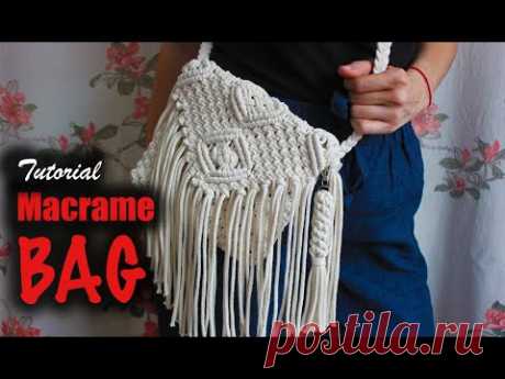 Tutorial Macrame BAG |  Easy DIY for Macrame Beginners