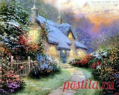 живопись Thomas Kinkade - 69 фото. Фотографии Валентин Иванов.
