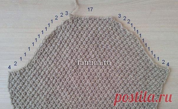 Вяжем окат рукава. Автор Tamica