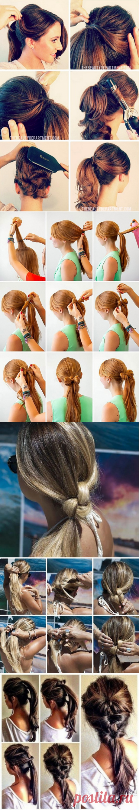 Идеи прически на основе хвоста, пошаговые фото