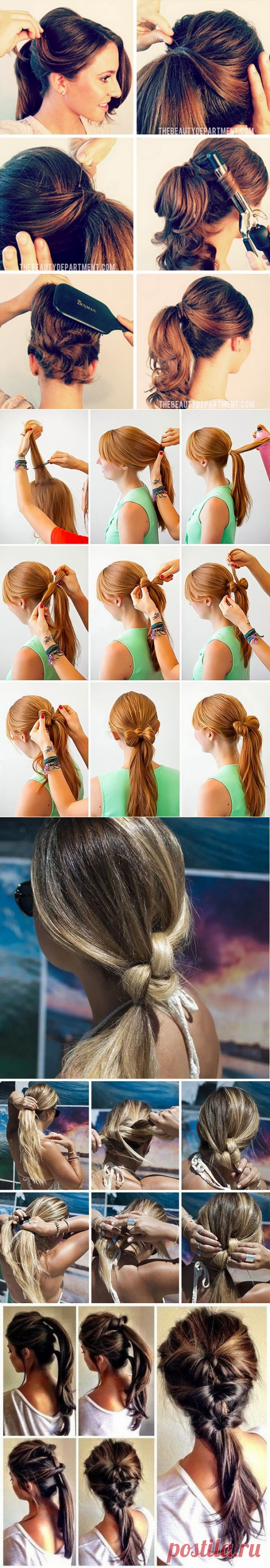 Идеи прически на основе хвоста, пошаговые фото