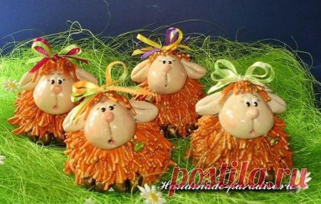 Пасхальный ягненок и овечка из соленого теста &amp;raquo; Женский Мир