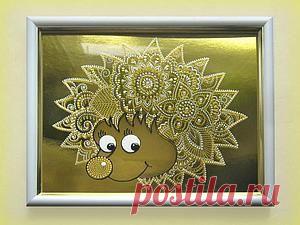 Роспись по стеклу "Солнечный ёжик". Мастер-класс