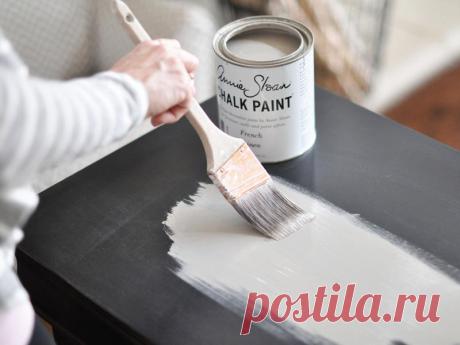 Каждый современный дизайнер знает, что такое краска для меловых досок. Он особенно популярен для декорирования мебели и предметов обстановки в стиле шик или