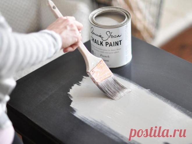 Каждый современный дизайнер знает, что такое краска для меловых досок. Он особенно популярен для декорирования мебели и предметов обстановки в стиле шик или