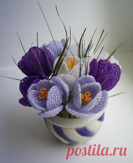 Цветы из бисера (Мастер-классы)