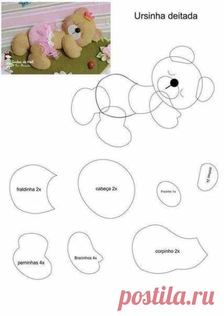 Выкройки для мишки / Рукоделие