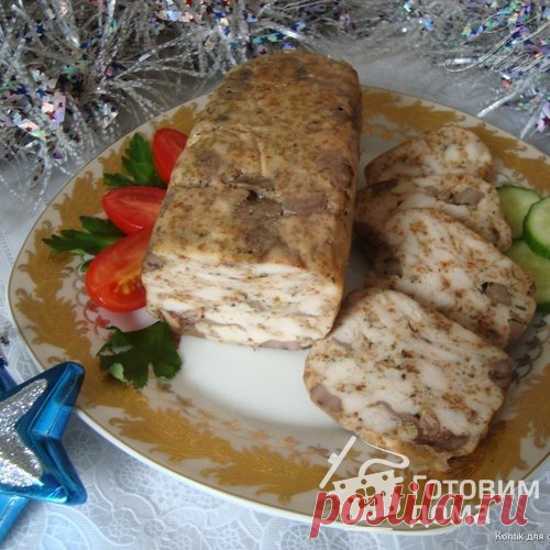 Куриная ветчина с сердечками - пошаговый рецепт с фото на Готовим дома