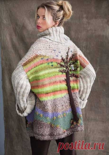 СВИТЕР ОТ NICKY EPSTEIN VOGUE KNITTING (Вязание спицами) — Журнал Вдохновение Рукодельницы