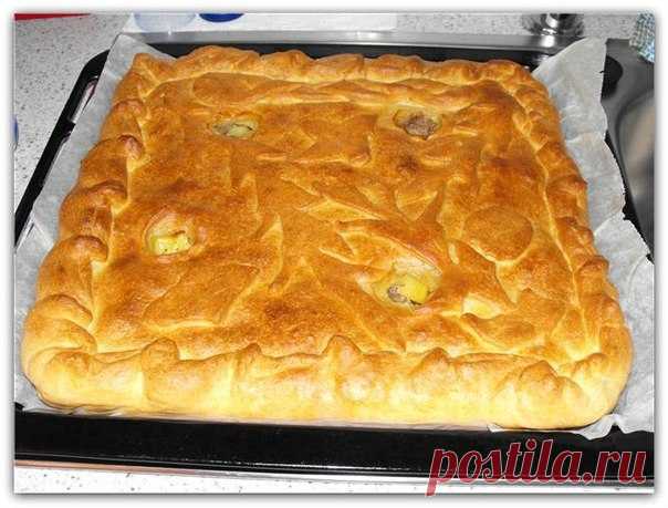 БЫСТРЫЙ И ПРОСТОЙ ПИРОГ С КАРТОШКОЙ И КУРИЦЕЙ / Только машины