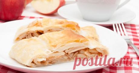 Быстро и вкусно! Ленивый яблочный штрудель из лаваша — Фактор Вкуса