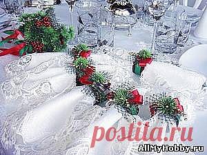 Декоративные кольца для салфеток "Новогодние". - Полезные мелочи