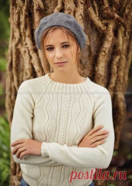 Джемпер Guban от Sarah Hatton.
#спицы #джемпер_спицами #вязаный_джемпер

Размеры

Обхват груди: 81-86, 91-97, 102-107, 112-117, 122-127 см

Обхват груди (готовое изделие): 94, 105, 114, 124, 134 см

Материалы
Пряжа Rowan Camello (68% мерино, 18% верблюд, 14% нейлон, 25 г/175 м) 9-10-11-12-13 мотков цвета 001; спицы 3.25 мм и 4 мм

Плотность вязания
27 петель и 41 ряд = 10х10 см чулочной вязкой на спицах 4 мм /65 петель по схеме = 19 см в ширину на спицах 4 мм

Спинка

На с...