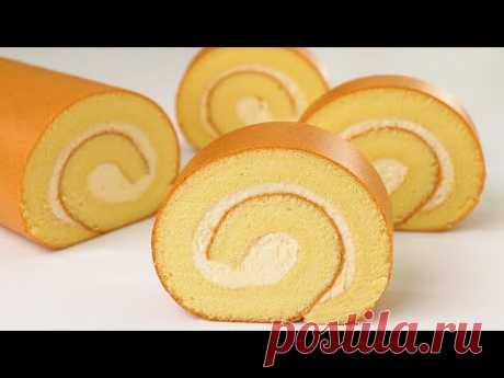 ¡La receta de rollo de pastel suizo de vainilla más fácil y de mejor sabor! ¡Se derrite en tu boca