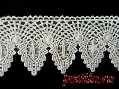 Sewing Material for Clothes Cotton Chemical Motive Lace 002 1yard - MommyGrid.com