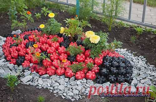 Клумба "Божья коровка".