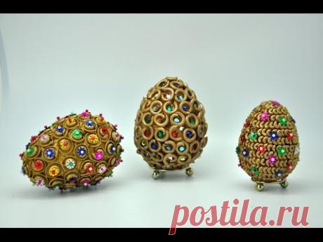 Pisanka z jetów i makaronu krok po kroku  # Egg crafts DIY