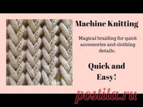 how to machine knit - short row - partial knitting