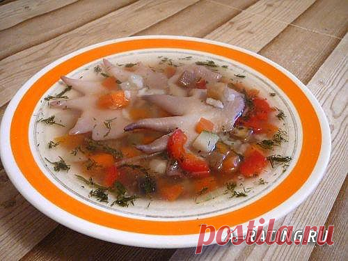 Китайский суп из куриных гребешков