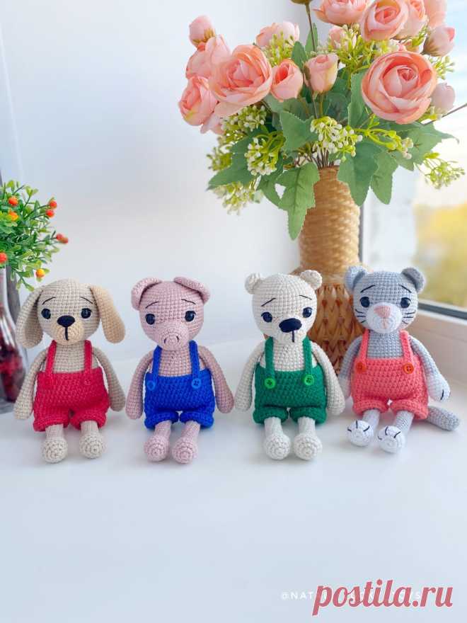 СХЕМА вязания крючком зверят амигуруми в шортиках #схемыамигуруми #амигуруми #вязаныеигрушки #amigurumi #amigurumipattern #amigurumitoy #crochetplushpattern #freeamigurumipattern