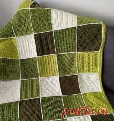 Очень интересные идеи по утилизации остатков пряжи - вязаный пэчворк. Идеи для воплощения. | Юлия Жданова | Дзен