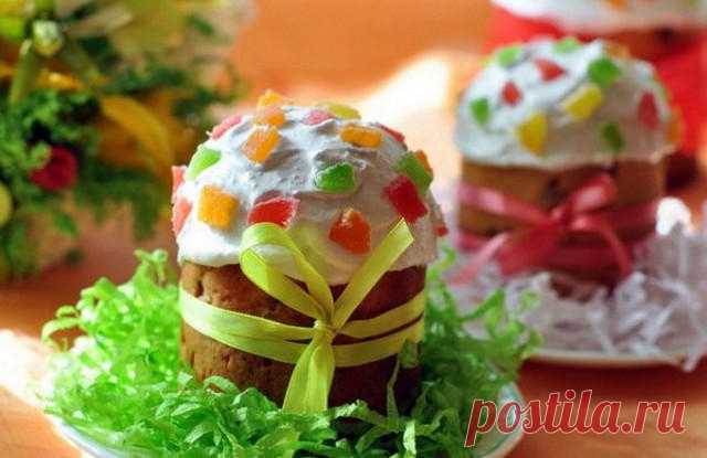 Мини-куличи с изюмом