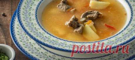 Шурпа по-казански. Рецепт Мясо вымыть, обсушить, срезать все видимые жилки и остатки пленок, если они есть.