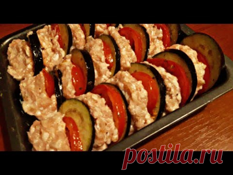 Простой и вкусный ужин Как ВКУСНО приготовить Баклажаны в Духовке с фаршем, помидорами и сыром