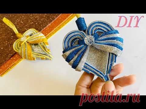 How to make Christmas decorations/ 🎄DIY Christmas ornaments Idea.Glitter foam sheet craft ideas.