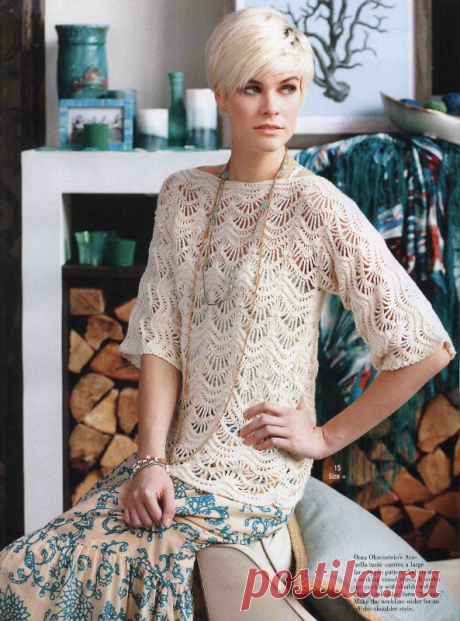 Шикарная юбка *Майорка* связанная крючком - Crochet Modnoe Vyazanie