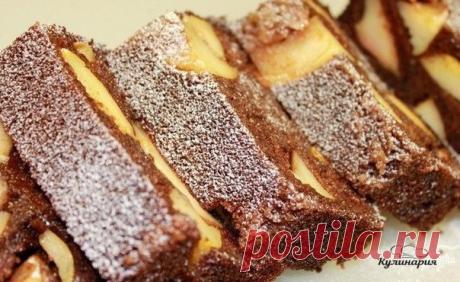 ШОКОЛАДНЫЙ МАННИК С КАРАМЕЛЬНЫМИ ЯБЛОКАМИ