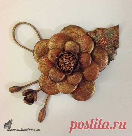 Ожерелье из кожи. МК