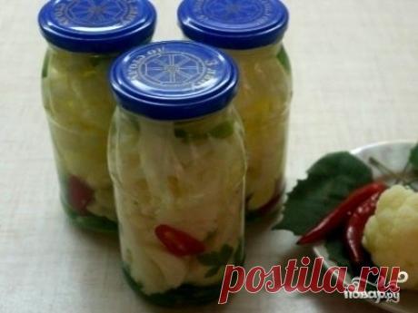 Цветная капуста острая на зиму - пошаговый кулинарный рецепт на Повар.ру