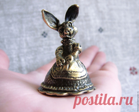 Купить Колокольчик бронзовый заяц, статуэтка заяц, колокольчик животное в интернет магазине на Ярмарке Мастеров Купить или заказать Колокольчик бронзовый заяц, статуэтка заяц, колокольчик животное в интернет магазине на Ярмарке Мастеров. С доставкой по России и СНГ. Материалы: бронза, бронза античная, Бронза ручной&hellip;. Размер: 4,5*3,5 см
