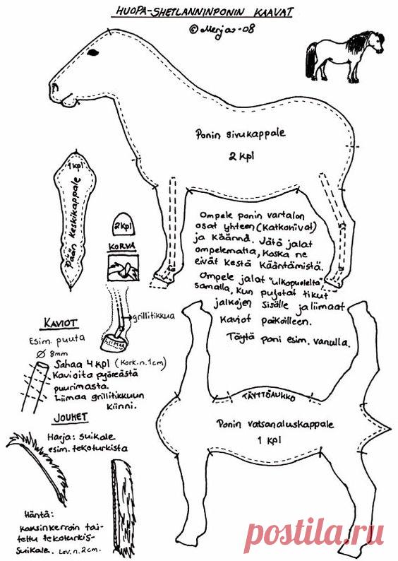 (198) Shetland Pony Pattern http://images41.fotki.com/v1342/photos/1/1065858/5569666/OhjeShettiskaavatfotki-vi.jpg | Teddy and Toys pattern and tutorial