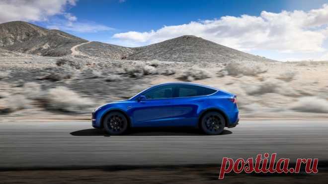 Tesla презентовала кроссовер Model Y (4 фото) . Тут забавно !!!