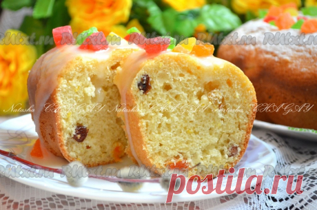 Рецепт кулича без дрожжей.