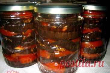 Салат из баклажанов и перца «Запас» — Домашняя кулинария