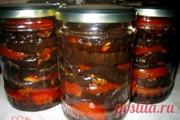 Салат из баклажанов и перца «Запас» — Домашняя кулинария