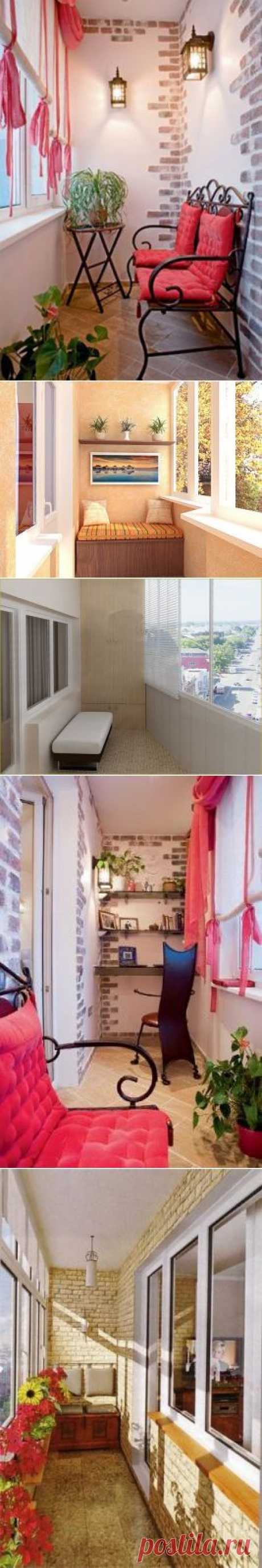 Интерьерные решения. Дизайн интерьера для ЛЮБОГО балкона - фото..