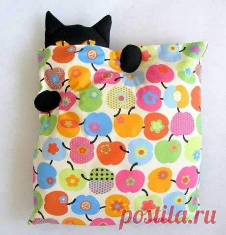 Креативные подушки с кошками: идеи — Сделай сам, идеи для творчества - DIY Ideas