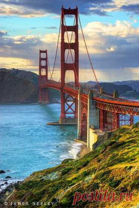 Golden Gate Bridge glows in the evening light at sunset, San Francisco Bay, CA  CLICK THE PIC and Learn how you can EARN MONEY while still having fun on Pinterest
