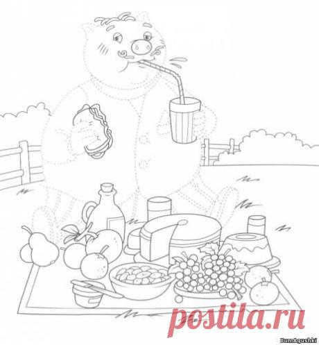 sitio20 - Соединяем по точкам - Дошкольное развитие ребенка - БумАгушки - детские раскраски и многое другое