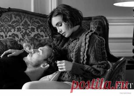 Лили Коллинс (Lily Collins) и Сэм Клафлин (Sam Claflin) появились в романтической фотосессии в The Edit. Фотографировал пару Нико (Nico). / Модное Настроение