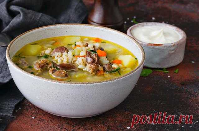 Рассольник с куриными потрошками — MOJAKUHNJA.ru