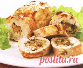 Bon Appetit - Хрустящие куриные рулетики с сыром