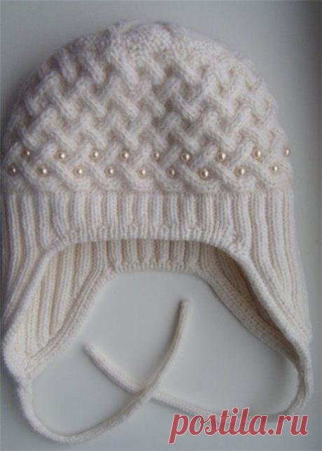 Вязалкино: Шапочка &quot;Жемчужная зима&quot;