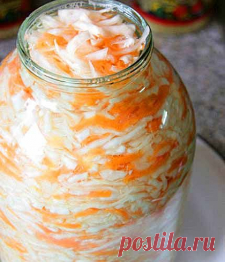Квашеная капуста с яблоками, вкусная и хрустящая