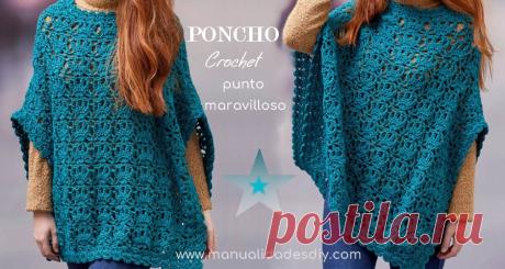 Poncho rectangular tejido a crochet para mujer ⋆ Manualidades Y DIY Aprenda cómo tejer un poncho a crochet a partir de un rectángulo! Un punto supersimple para hacer un poncho bien vistoso. Tejer un poncho rectangular con ganchillo, paso a paso con moldes, nunca fue tan fácil. Esta primavera podrá ir bien protegida gracias a este … Ler mais... →